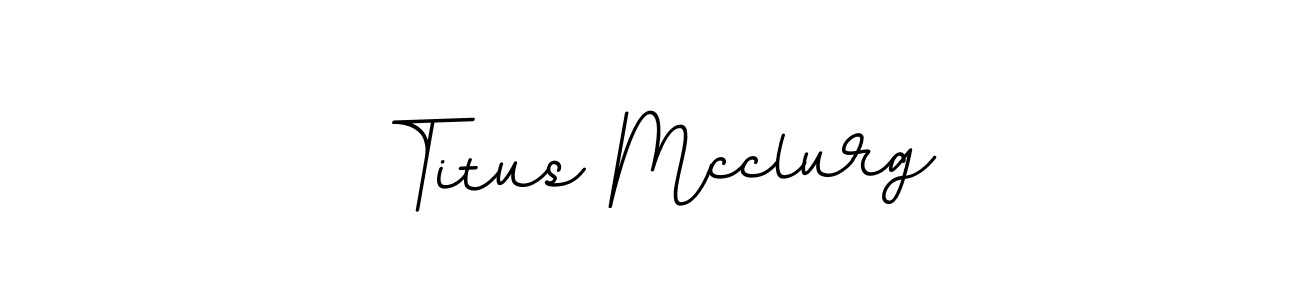 Titus Mcclurg stylish signature style. Best Handwritten Sign (BallpointsItalic-DORy9) for my name. Handwritten Signature Collection Ideas for my name Titus Mcclurg. Titus Mcclurg signature style 11 images and pictures png
