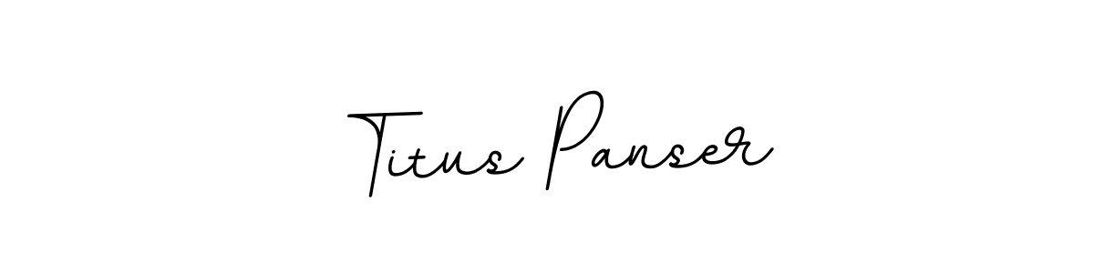 Design your own signature with our free online signature maker. With this signature software, you can create a handwritten (BallpointsItalic-DORy9) signature for name Titus Panser. Titus Panser signature style 11 images and pictures png