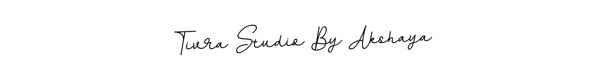 Make a beautiful signature design for name Tivra Studio By Akshaya. With this signature (BallpointsItalic-DORy9) style, you can create a handwritten signature for free. Tivra Studio By Akshaya signature style 11 images and pictures png
