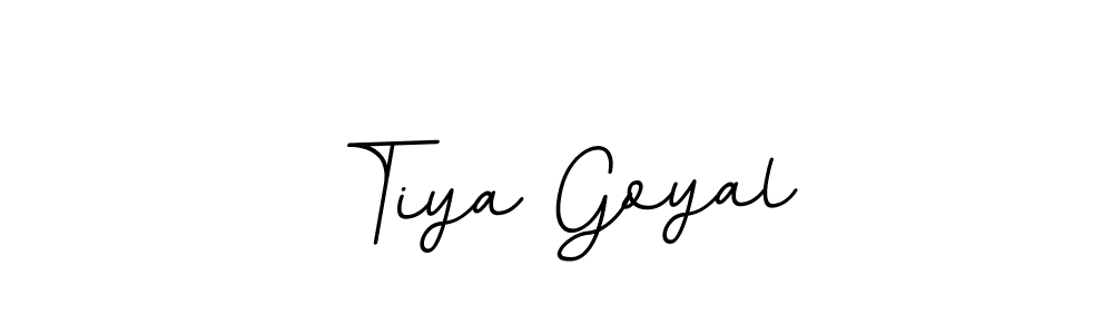 Tiya Goyal stylish signature style. Best Handwritten Sign (BallpointsItalic-DORy9) for my name. Handwritten Signature Collection Ideas for my name Tiya Goyal. Tiya Goyal signature style 11 images and pictures png