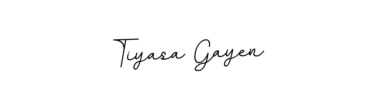 How to make Tiyasa Gayen name signature. Use BallpointsItalic-DORy9 style for creating short signs online. This is the latest handwritten sign. Tiyasa Gayen signature style 11 images and pictures png