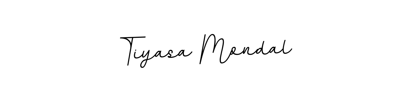 How to make Tiyasa Mondal name signature. Use BallpointsItalic-DORy9 style for creating short signs online. This is the latest handwritten sign. Tiyasa Mondal signature style 11 images and pictures png