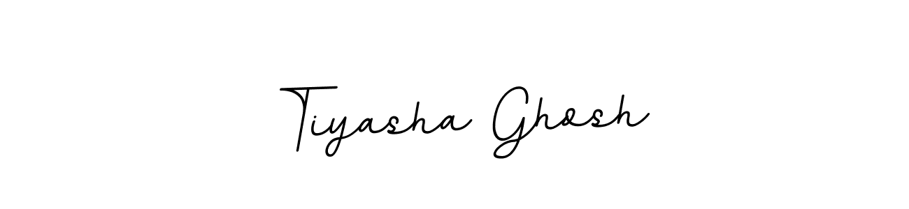 Make a beautiful signature design for name Tiyasha Ghosh. With this signature (BallpointsItalic-DORy9) style, you can create a handwritten signature for free. Tiyasha Ghosh signature style 11 images and pictures png