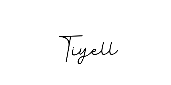How to make Tiyell name signature. Use BallpointsItalic-DORy9 style for creating short signs online. This is the latest handwritten sign. Tiyell signature style 11 images and pictures png