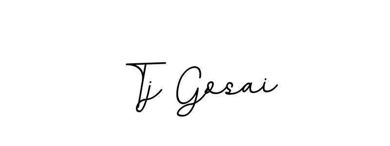 Similarly BallpointsItalic-DORy9 is the best handwritten signature design. Signature creator online .You can use it as an online autograph creator for name Tj Gosai. Tj Gosai signature style 11 images and pictures png
