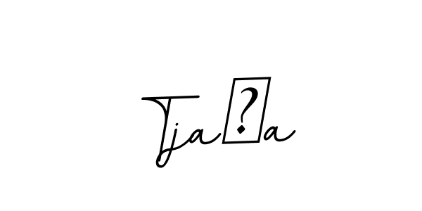 The best way (BallpointsItalic-DORy9) to make a short signature is to pick only two or three words in your name. The name Tjaša include a total of six letters. For converting this name. Tjaša signature style 11 images and pictures png