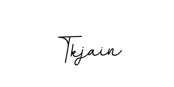 You should practise on your own different ways (BallpointsItalic-DORy9) to write your name (Tkjain) in signature. don't let someone else do it for you. Tkjain signature style 11 images and pictures png