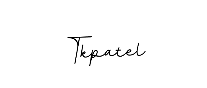 Use a signature maker to create a handwritten signature online. With this signature software, you can design (BallpointsItalic-DORy9) your own signature for name Tkpatel. Tkpatel signature style 11 images and pictures png