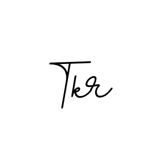 Create a beautiful signature design for name Tkr. With this signature (BallpointsItalic-DORy9) fonts, you can make a handwritten signature for free. Tkr signature style 11 images and pictures png