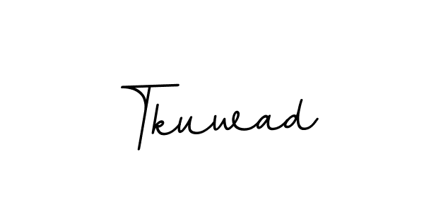 The best way (BallpointsItalic-DORy9) to make a short signature is to pick only two or three words in your name. The name Tkuwad include a total of six letters. For converting this name. Tkuwad signature style 11 images and pictures png