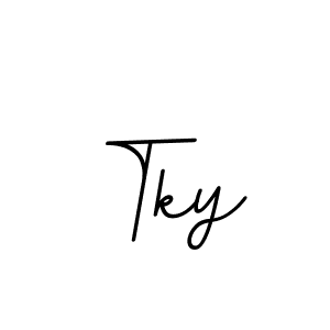 Similarly BallpointsItalic-DORy9 is the best handwritten signature design. Signature creator online .You can use it as an online autograph creator for name Tky. Tky signature style 11 images and pictures png
