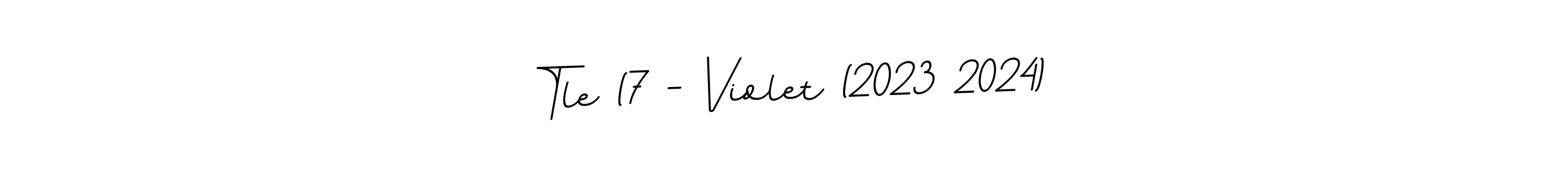 Design your own signature with our free online signature maker. With this signature software, you can create a handwritten (BallpointsItalic-DORy9) signature for name Tle (7 - Violet (2023 2024). Tle (7 - Violet (2023 2024) signature style 11 images and pictures png