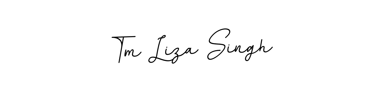 BallpointsItalic-DORy9 is a professional signature style that is perfect for those who want to add a touch of class to their signature. It is also a great choice for those who want to make their signature more unique. Get Tm Liza Singh name to fancy signature for free. Tm Liza Singh signature style 11 images and pictures png