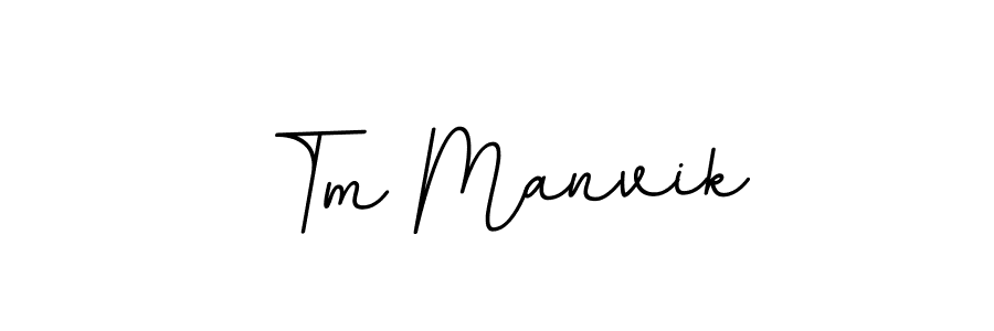 Make a beautiful signature design for name Tm Manvik. With this signature (BallpointsItalic-DORy9) style, you can create a handwritten signature for free. Tm Manvik signature style 11 images and pictures png