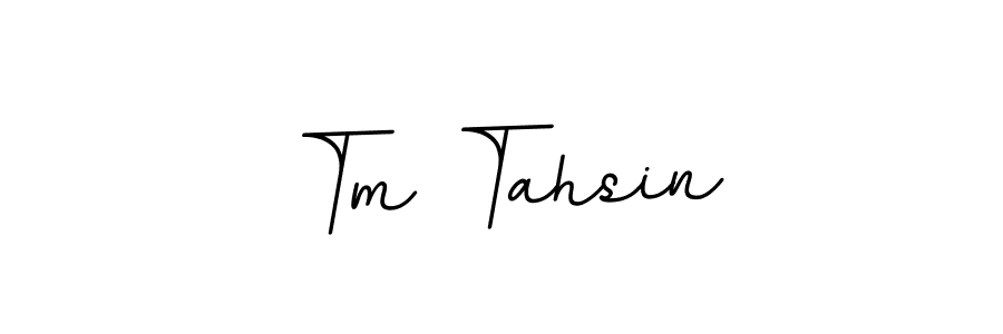 Make a beautiful signature design for name Tm Tahsin. With this signature (BallpointsItalic-DORy9) style, you can create a handwritten signature for free. Tm Tahsin signature style 11 images and pictures png