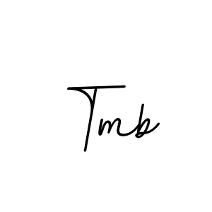 Design your own signature with our free online signature maker. With this signature software, you can create a handwritten (BallpointsItalic-DORy9) signature for name Tmb. Tmb signature style 11 images and pictures png