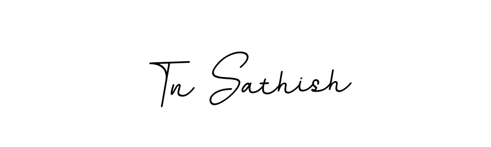 Design your own signature with our free online signature maker. With this signature software, you can create a handwritten (BallpointsItalic-DORy9) signature for name Tn Sathish. Tn Sathish signature style 11 images and pictures png