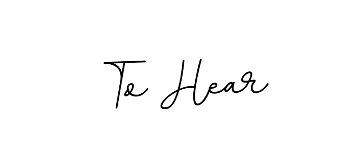 How to Draw To Hear signature style? BallpointsItalic-DORy9 is a latest design signature styles for name To Hear. To Hear signature style 11 images and pictures png