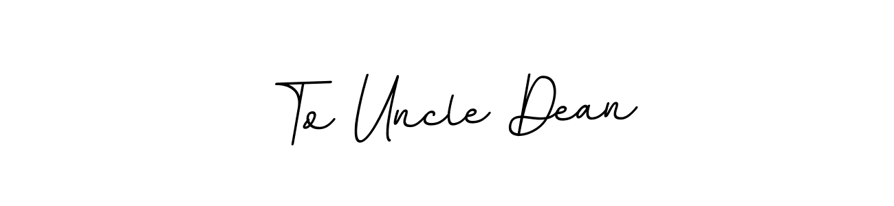 How to Draw To Uncle Dean signature style? BallpointsItalic-DORy9 is a latest design signature styles for name To Uncle Dean. To Uncle Dean signature style 11 images and pictures png