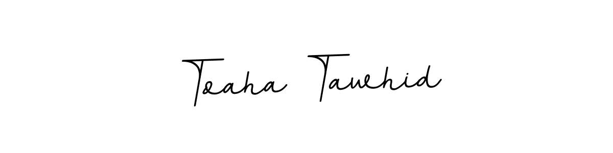 Toaha Tawhid stylish signature style. Best Handwritten Sign (BallpointsItalic-DORy9) for my name. Handwritten Signature Collection Ideas for my name Toaha Tawhid. Toaha Tawhid signature style 11 images and pictures png