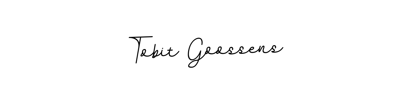 Tobit Goossens stylish signature style. Best Handwritten Sign (BallpointsItalic-DORy9) for my name. Handwritten Signature Collection Ideas for my name Tobit Goossens. Tobit Goossens signature style 11 images and pictures png