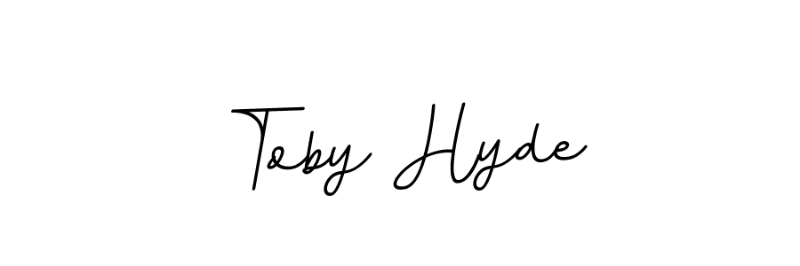 Toby Hyde stylish signature style. Best Handwritten Sign (BallpointsItalic-DORy9) for my name. Handwritten Signature Collection Ideas for my name Toby Hyde. Toby Hyde signature style 11 images and pictures png