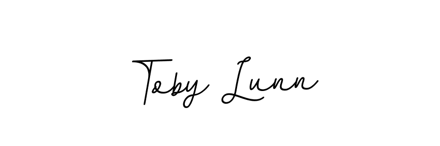 How to make Toby Lunn name signature. Use BallpointsItalic-DORy9 style for creating short signs online. This is the latest handwritten sign. Toby Lunn signature style 11 images and pictures png