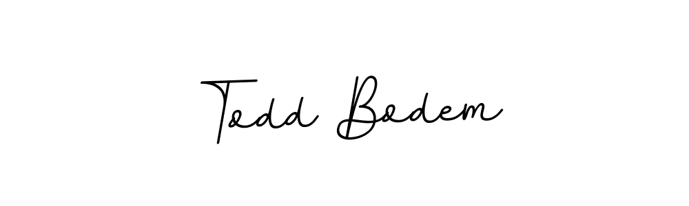 The best way (BallpointsItalic-DORy9) to make a short signature is to pick only two or three words in your name. The name Todd Bodem include a total of six letters. For converting this name. Todd Bodem signature style 11 images and pictures png