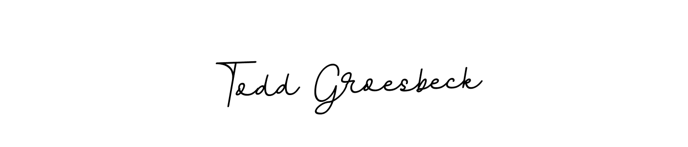 The best way (BallpointsItalic-DORy9) to make a short signature is to pick only two or three words in your name. The name Todd Groesbeck include a total of six letters. For converting this name. Todd Groesbeck signature style 11 images and pictures png