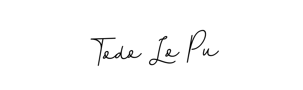 It looks lik you need a new signature style for name Todo Lo Pu. Design unique handwritten (BallpointsItalic-DORy9) signature with our free signature maker in just a few clicks. Todo Lo Pu signature style 11 images and pictures png