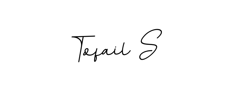 Create a beautiful signature design for name Tofail S. With this signature (BallpointsItalic-DORy9) fonts, you can make a handwritten signature for free. Tofail S signature style 11 images and pictures png