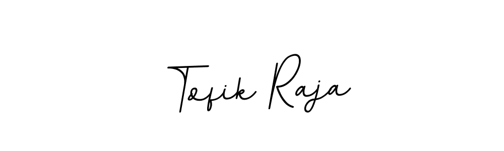 Create a beautiful signature design for name Tofik Raja. With this signature (BallpointsItalic-DORy9) fonts, you can make a handwritten signature for free. Tofik Raja signature style 11 images and pictures png