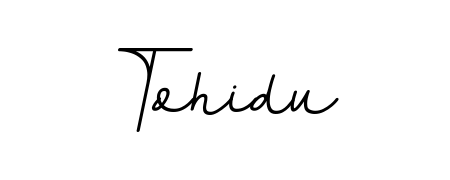 Give your name Tohidu an exquisite flair with the BallpointsItalic-DORy9 script font. Ideal for contracts, resumes, and formal letterheads. Tohidu signature style 11 images and pictures png