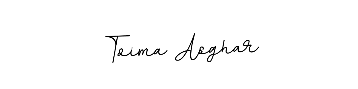 Toima Asghar stylish signature style. Best Handwritten Sign (BallpointsItalic-DORy9) for my name. Handwritten Signature Collection Ideas for my name Toima Asghar. Toima Asghar signature style 11 images and pictures png