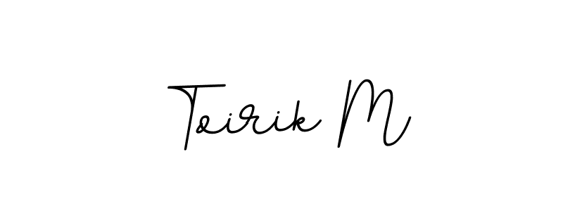 Also You can easily find your signature by using the search form. We will create Toirik M name handwritten signature images for you free of cost using BallpointsItalic-DORy9 sign style. Toirik M signature style 11 images and pictures png