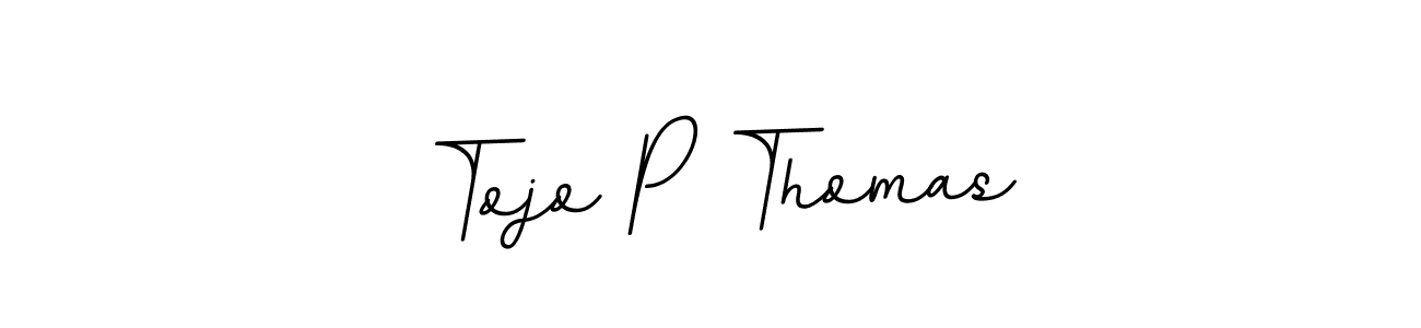 The best way (BallpointsItalic-DORy9) to make a short signature is to pick only two or three words in your name. The name Tojo P Thomas include a total of six letters. For converting this name. Tojo P Thomas signature style 11 images and pictures png