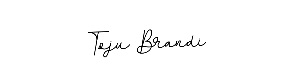 Toju Brandi stylish signature style. Best Handwritten Sign (BallpointsItalic-DORy9) for my name. Handwritten Signature Collection Ideas for my name Toju Brandi. Toju Brandi signature style 11 images and pictures png
