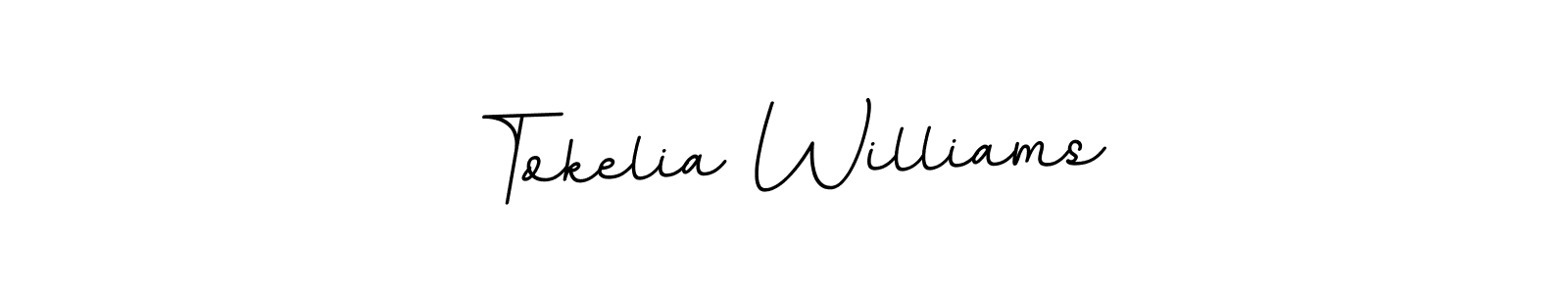 Use a signature maker to create a handwritten signature online. With this signature software, you can design (BallpointsItalic-DORy9) your own signature for name Tokelia Williams. Tokelia Williams signature style 11 images and pictures png