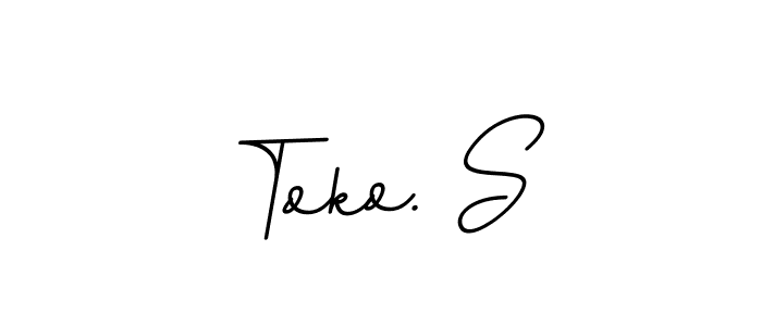 Also You can easily find your signature by using the search form. We will create Toko. S name handwritten signature images for you free of cost using BallpointsItalic-DORy9 sign style. Toko. S signature style 11 images and pictures png
