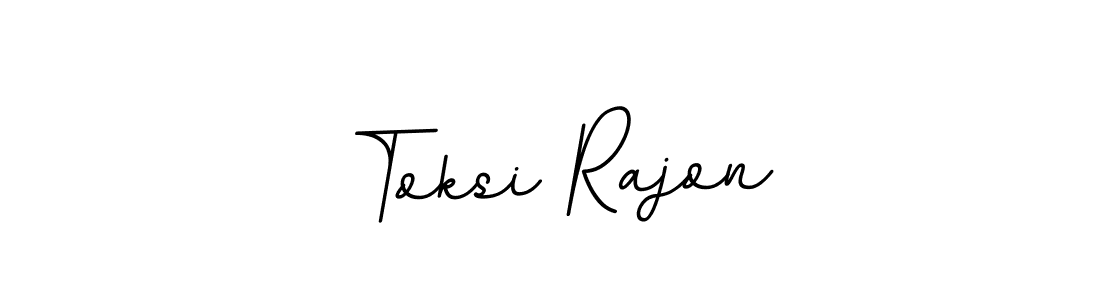 Toksi Rajon stylish signature style. Best Handwritten Sign (BallpointsItalic-DORy9) for my name. Handwritten Signature Collection Ideas for my name Toksi Rajon. Toksi Rajon signature style 11 images and pictures png
