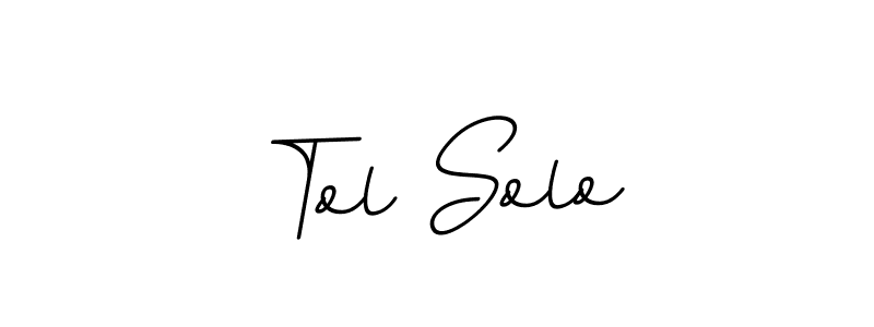 BallpointsItalic-DORy9 is a professional signature style that is perfect for those who want to add a touch of class to their signature. It is also a great choice for those who want to make their signature more unique. Get Tol Solo name to fancy signature for free. Tol Solo signature style 11 images and pictures png