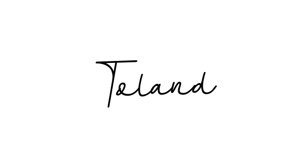 Once you've used our free online signature maker to create your best signature BallpointsItalic-DORy9 style, it's time to enjoy all of the benefits that Toland name signing documents. Toland signature style 11 images and pictures png