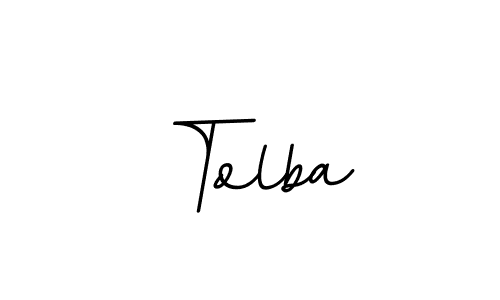 Tolba stylish signature style. Best Handwritten Sign (BallpointsItalic-DORy9) for my name. Handwritten Signature Collection Ideas for my name Tolba. Tolba signature style 11 images and pictures png