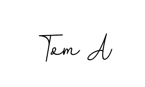 Use a signature maker to create a handwritten signature online. With this signature software, you can design (BallpointsItalic-DORy9) your own signature for name Tom A. Tom A signature style 11 images and pictures png