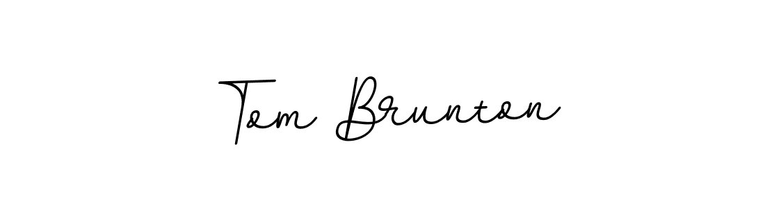 The best way (BallpointsItalic-DORy9) to make a short signature is to pick only two or three words in your name. The name Tom Brunton include a total of six letters. For converting this name. Tom Brunton signature style 11 images and pictures png