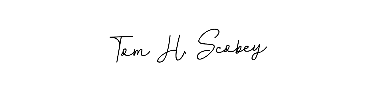 It looks lik you need a new signature style for name Tom H. Scobey. Design unique handwritten (BallpointsItalic-DORy9) signature with our free signature maker in just a few clicks. Tom H. Scobey signature style 11 images and pictures png