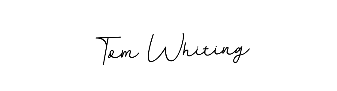 Make a beautiful signature design for name Tom Whiting. With this signature (BallpointsItalic-DORy9) style, you can create a handwritten signature for free. Tom Whiting signature style 11 images and pictures png