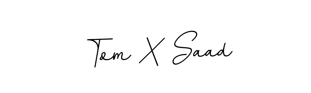 Make a beautiful signature design for name Tom X Saad. Use this online signature maker to create a handwritten signature for free. Tom X Saad signature style 11 images and pictures png
