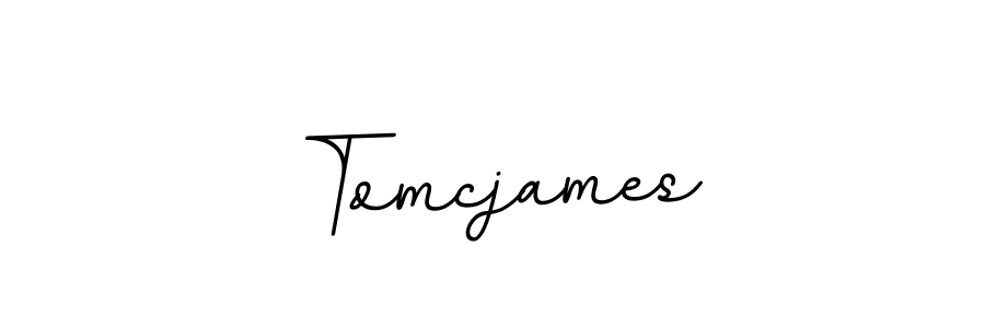 How to make Tomcjames name signature. Use BallpointsItalic-DORy9 style for creating short signs online. This is the latest handwritten sign. Tomcjames signature style 11 images and pictures png