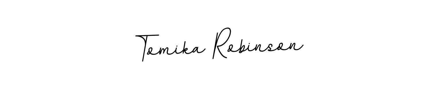 Use a signature maker to create a handwritten signature online. With this signature software, you can design (BallpointsItalic-DORy9) your own signature for name Tomika Robinson. Tomika Robinson signature style 11 images and pictures png
